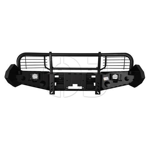 Передний силовой бампер OJ серии Трофи с вертикальной площадкой лебёдки Nissan Navara