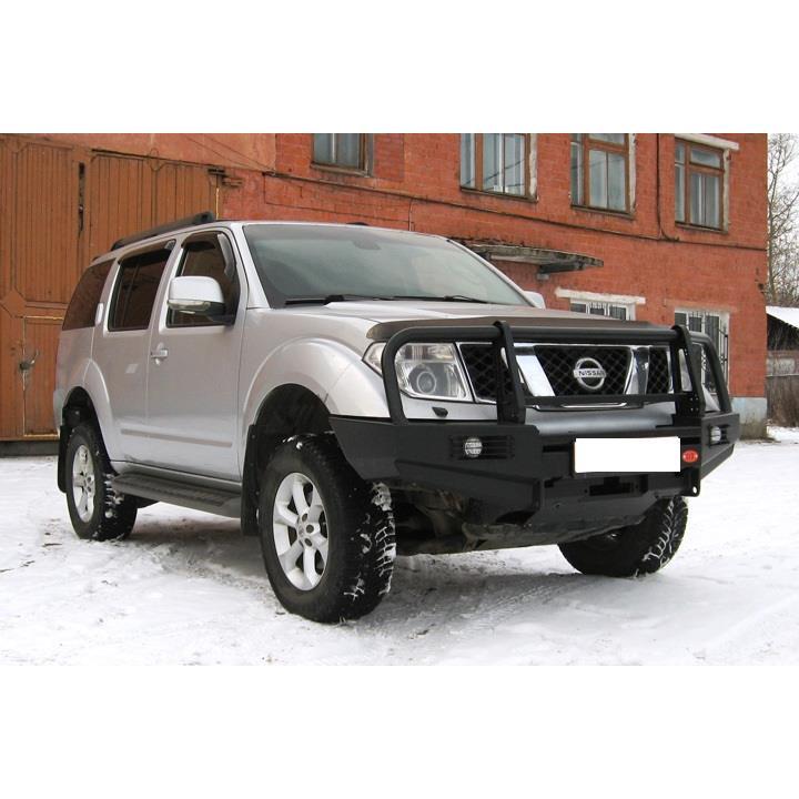 Передний силовой бампер OJ серии Трофи с защитными дугами Nissan Navara