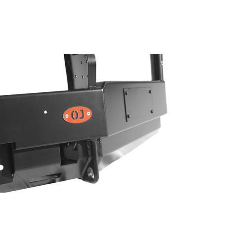 Передний силовой бампер с вертикальной площадкой лебёдки на УАЗ «Пикап»