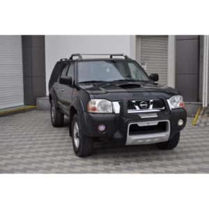 Передняя защита-кенгурин "ASYA" из стального корпуса покрытая полиуретаном с логотипом Nissan NP300 2008+