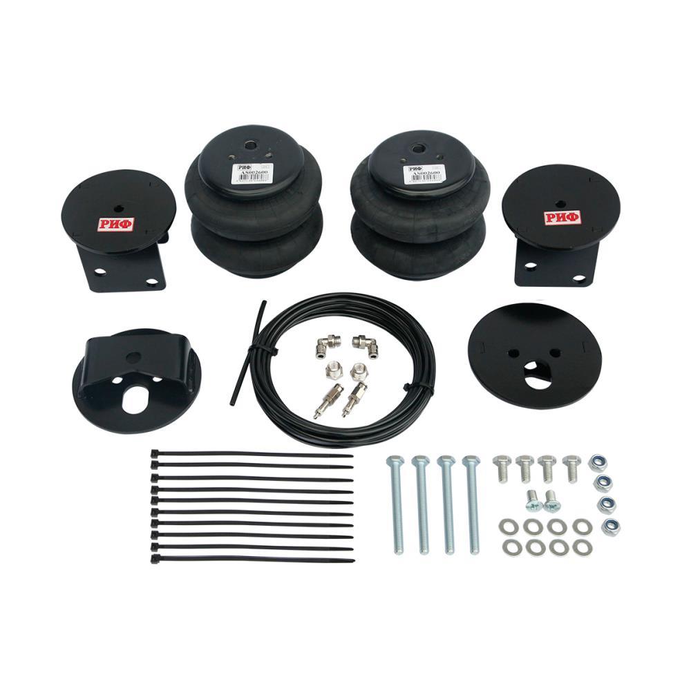 Пневмоподвеска РИФ для Mitsubishi L200 2015-н.в. на задний мост для лифтованной подвески 50 мм