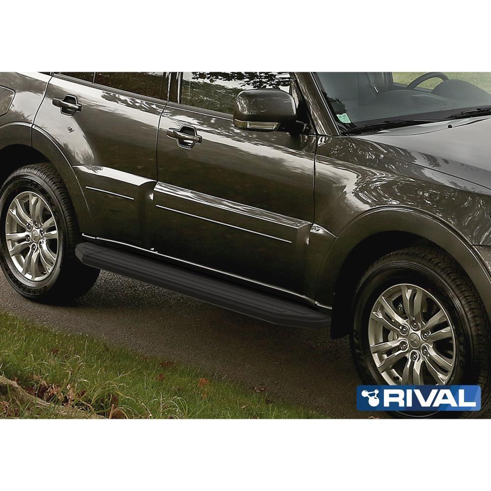 Порог-площадка "Premium-Black" A173ALB + комплект крепежа