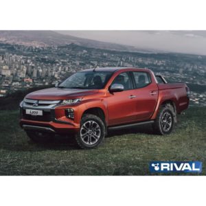 Порог-площадка "Premium-Black" A193ALB + комплект крепежа