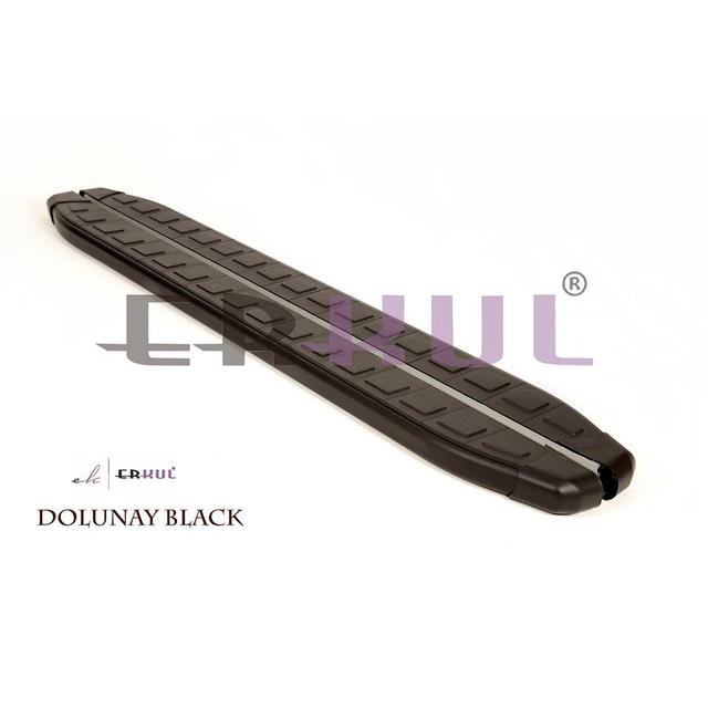 Пороги алюминиевые DOLUNAY BLACK MITSUBISHI PAJERO SPORT 3