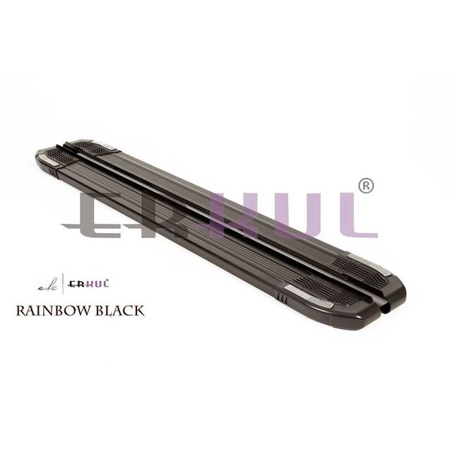 Пороги алюминиевые RAINBOW BLACK MITSUBISHI PAJERO SPORT 3