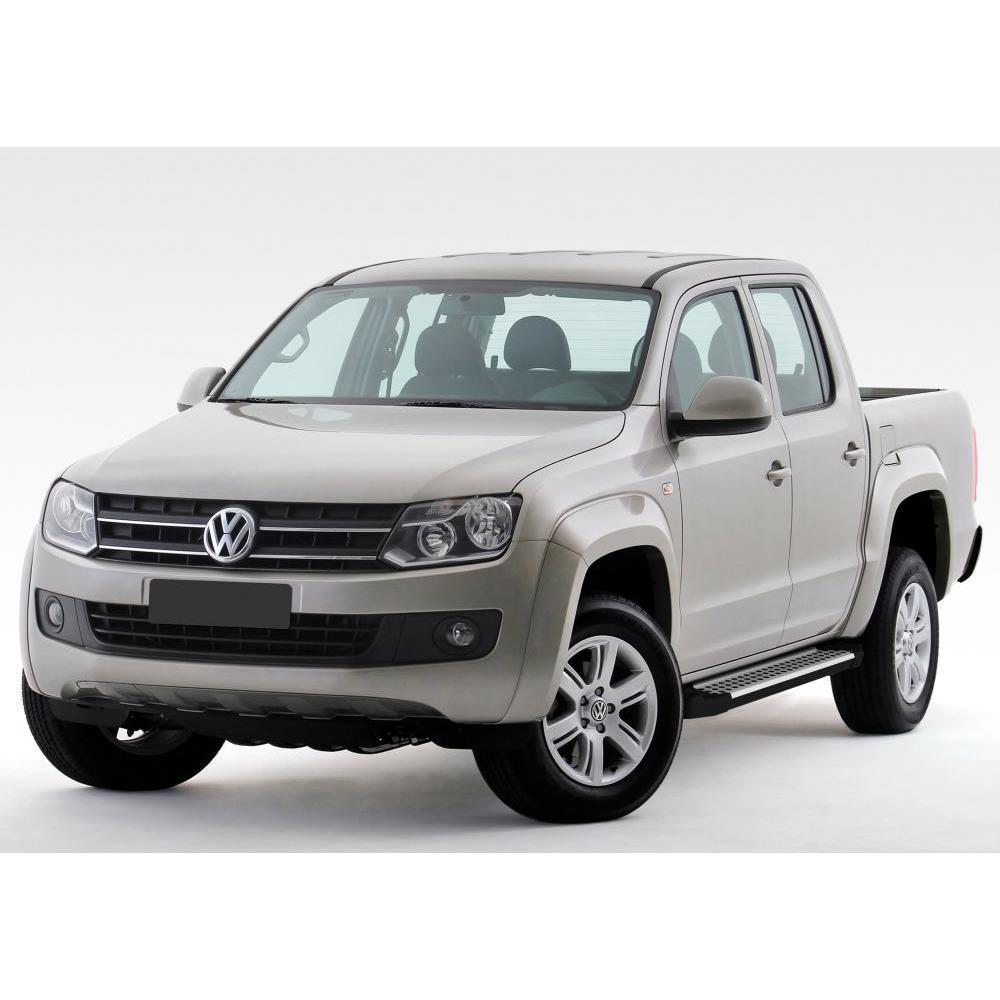 Пороги алюминиевые Rival Bmw-Style круги для Volkswagen Amarok 2010-2015
