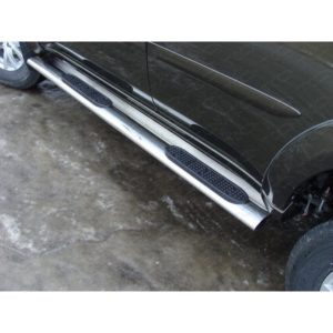 Пороги овальные с накладкой 120х60 мм