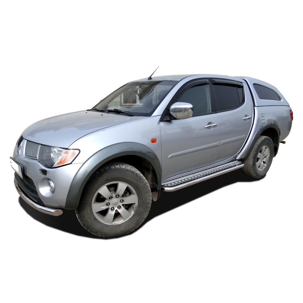 Пороги с накладным листом Mitsubishi L200 2006