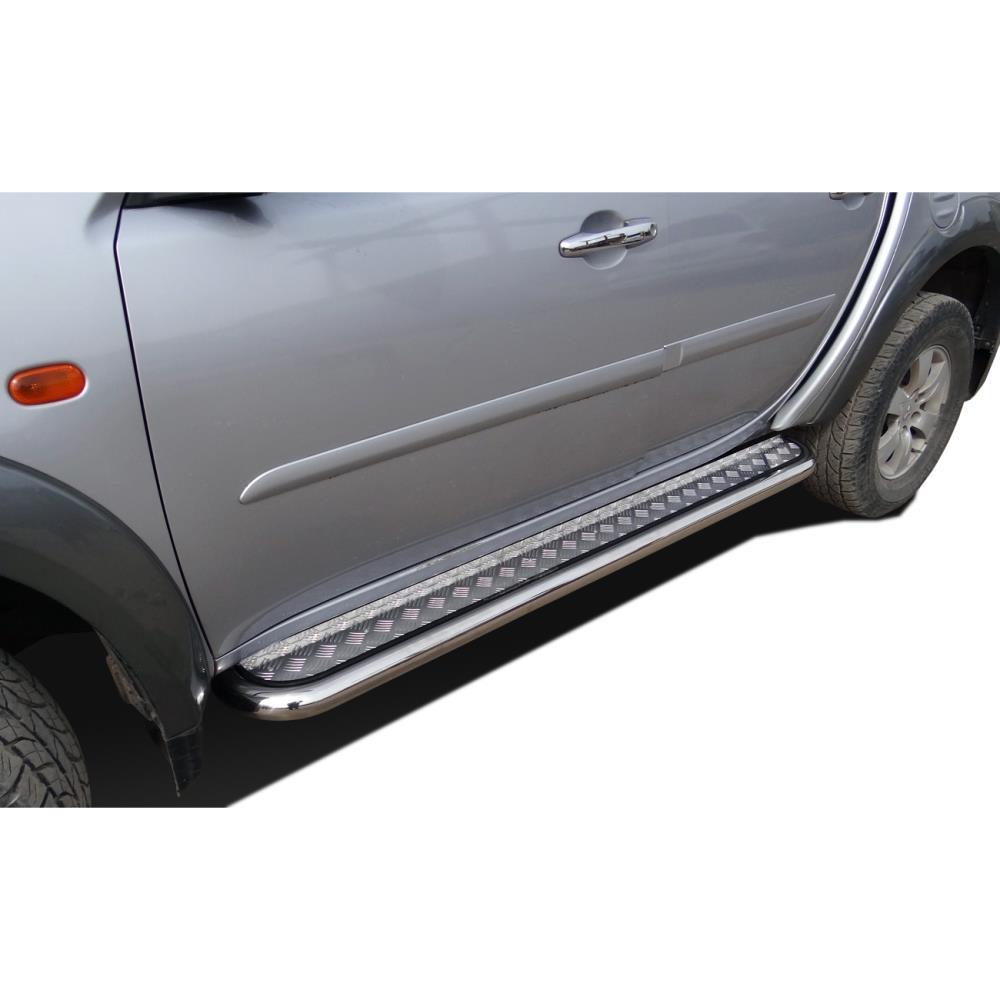 Пороги с накладным листом Mitsubishi L200 2006