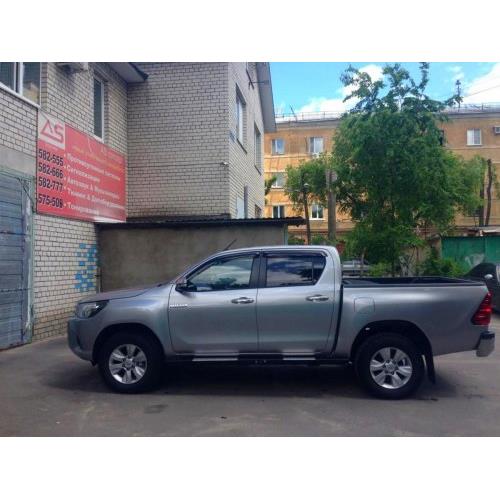 Пороги силовые алюминиевые II поколения - Toyota HILUX (с 2015г.в.).