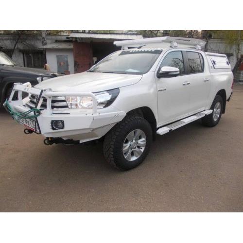 Пороги силовые алюминиевые II поколения - Toyota HILUX (с 2015г.в.).