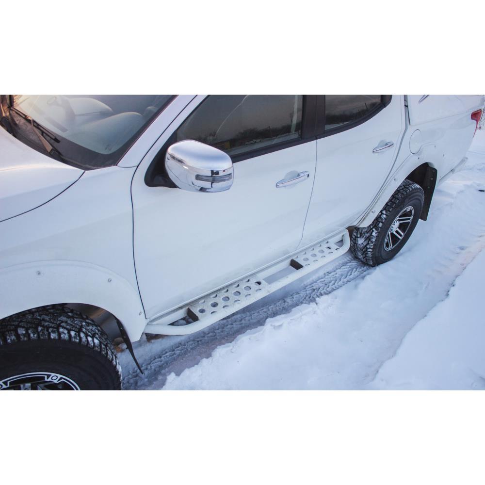 Пороги силовые Fiat Fullback 2016-н.в. цельная ступень