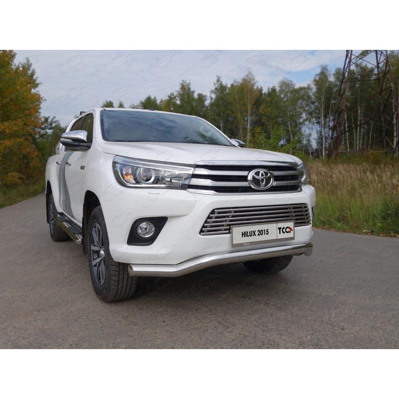TOYOTA HILUX 2015+ Защита передняя (кенгурин) 76