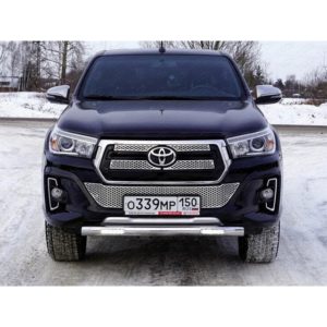 TOYOTA Hilux Exclusive 2018- Защита передняя нижняя (с ДХО) 76