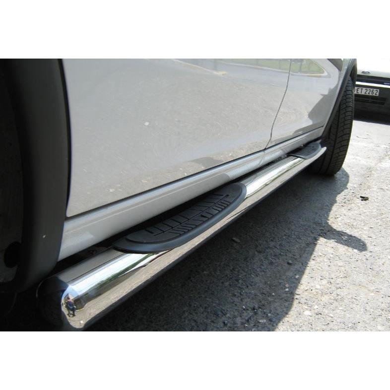 Трубы из нержавейки Ø-70 С ПРОСТУПЯМИ B2 MITSUBISHI PAJERO SPORT 3