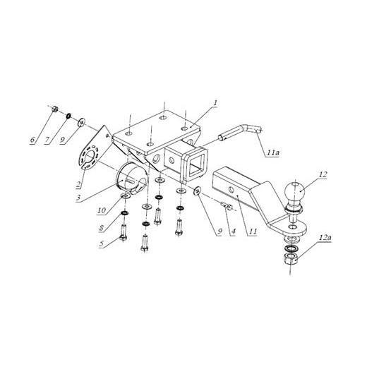 ТСУ (фаркоп) Volkswagen Amarok