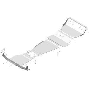 Усиленная защита днища алюминиевая Mitsubishi L 200 2019