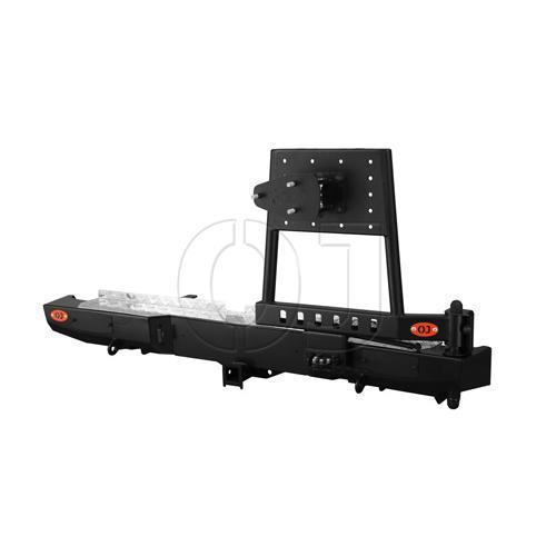 Задний силовой бампер OJ серии Трофи с правой универсальной калиткой Nissan Navara 2005