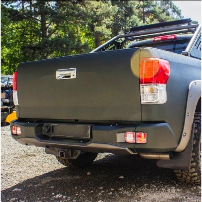 Задний силовой композит 10мм. бампер Тойота Тундра 2007г.+ с Led фонарями