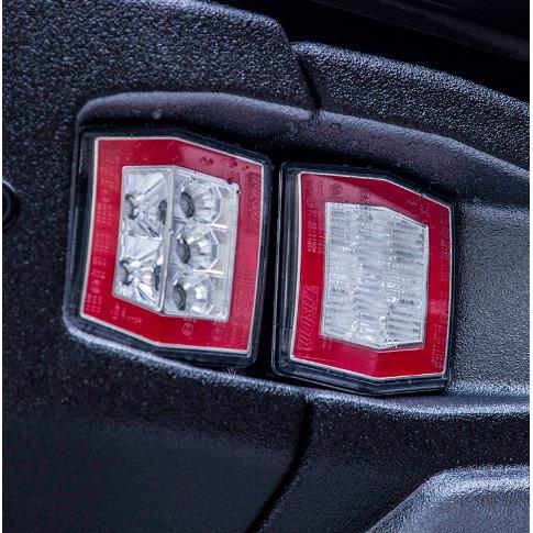 Задний силовой композит 6 мм. бампер Тойота Тундра 2014г.+ с Led фонарями