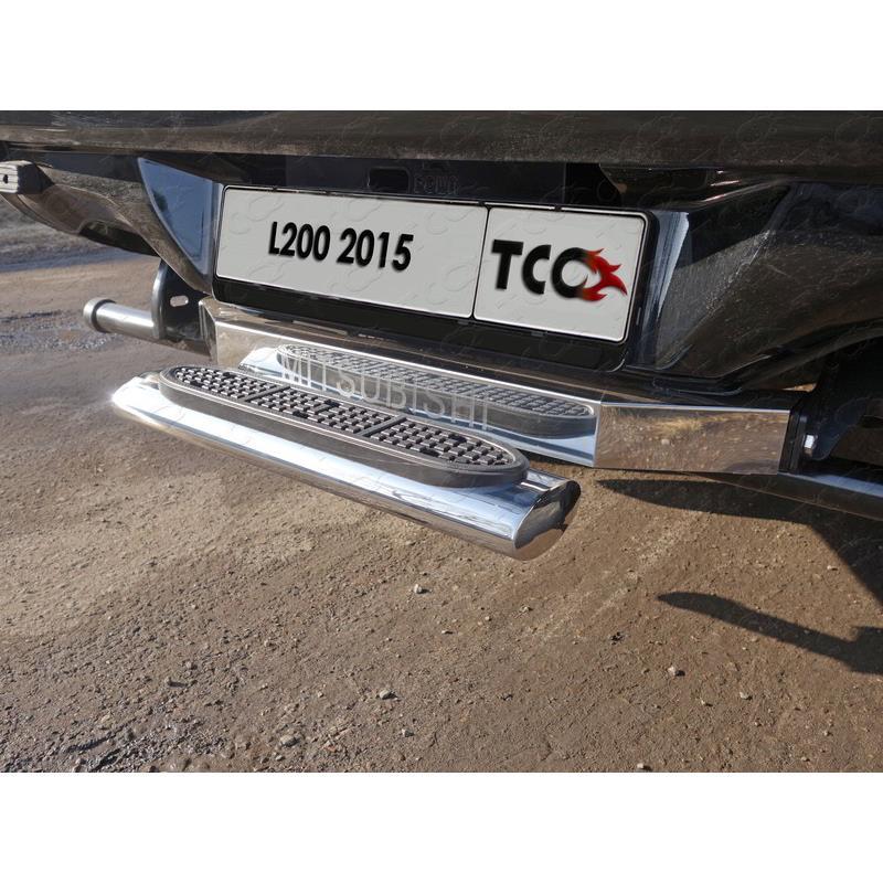 Задняя подножка овальная 120 х 60 мм (под фаркоп производства TCC )