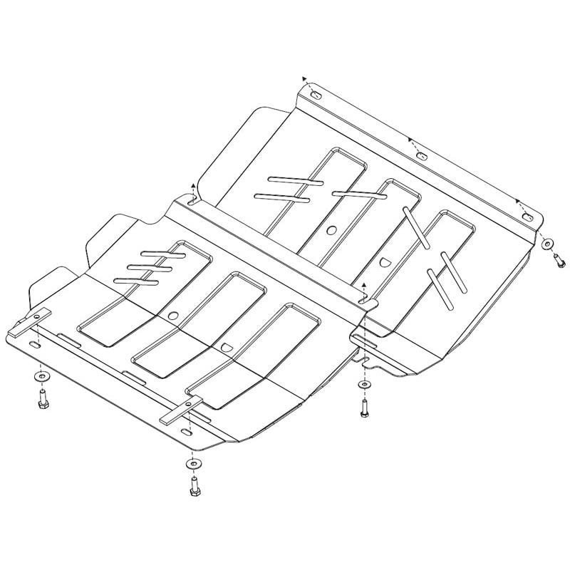 Защита картера Sheriff Mitsubishi L200