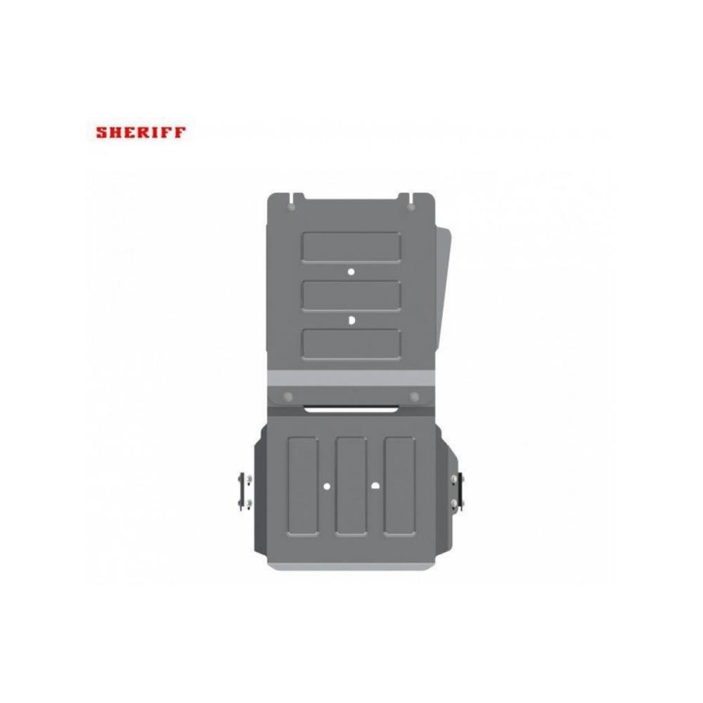 Защита Коробки Переключения Передач и Раздаточной Коробки алюминиевая для Fiat Fullback