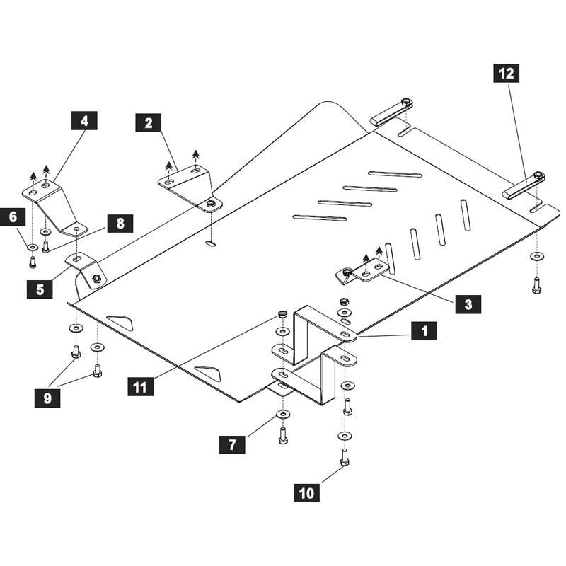 Защита КПП и Раздаточной Коробки для L200 (Triton)