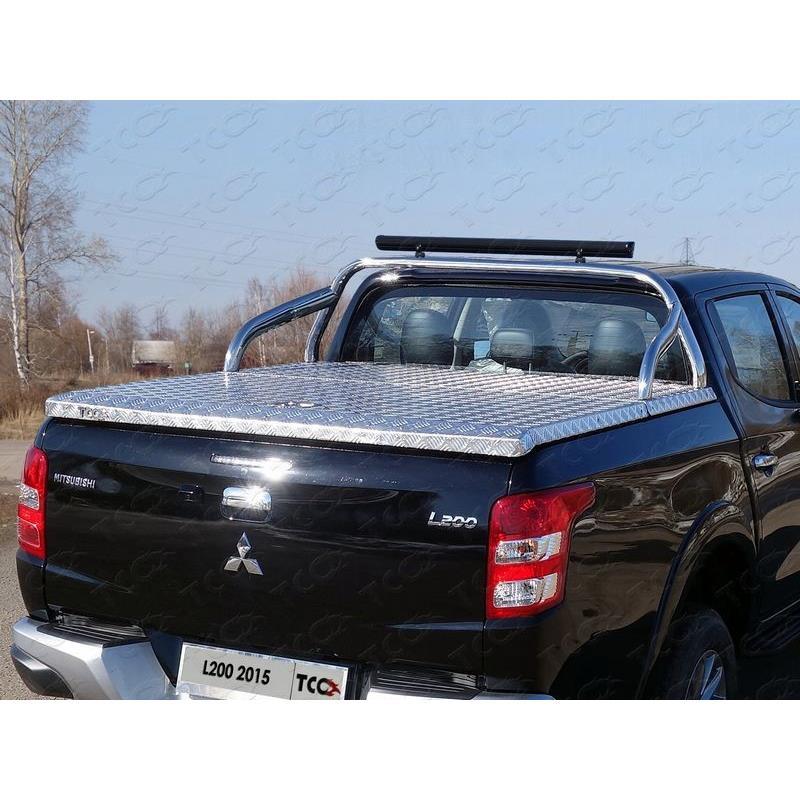 Защита кузова (для крышки) 75х42 мм со светодиодной фарой Fiat Fullback 2016-2019