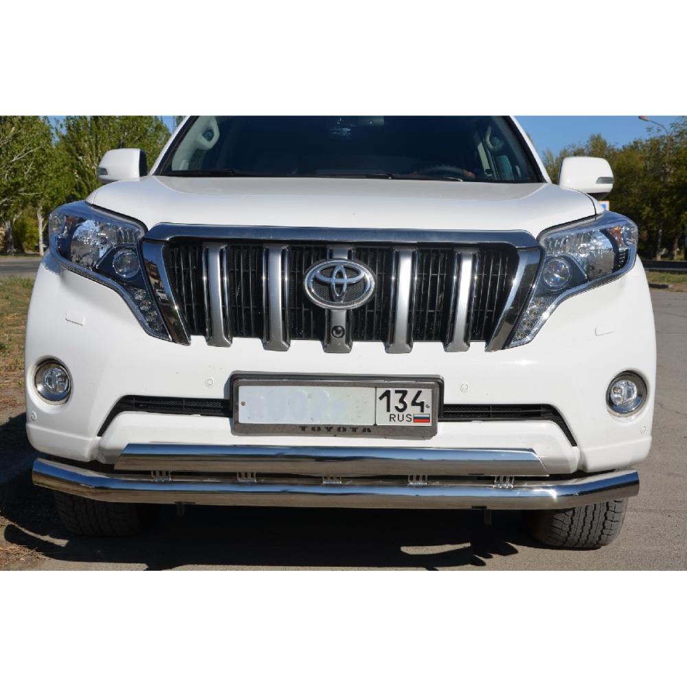 Защита переднего бампера двойная Toyota Land Cruiser Prado 150 2010