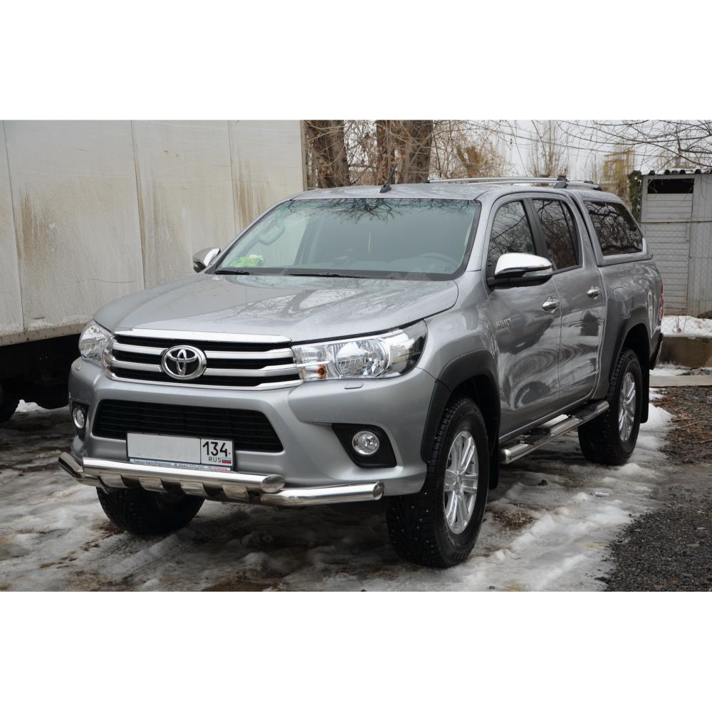 Защита переднего бампера (G) Toyota Hilux 2015
