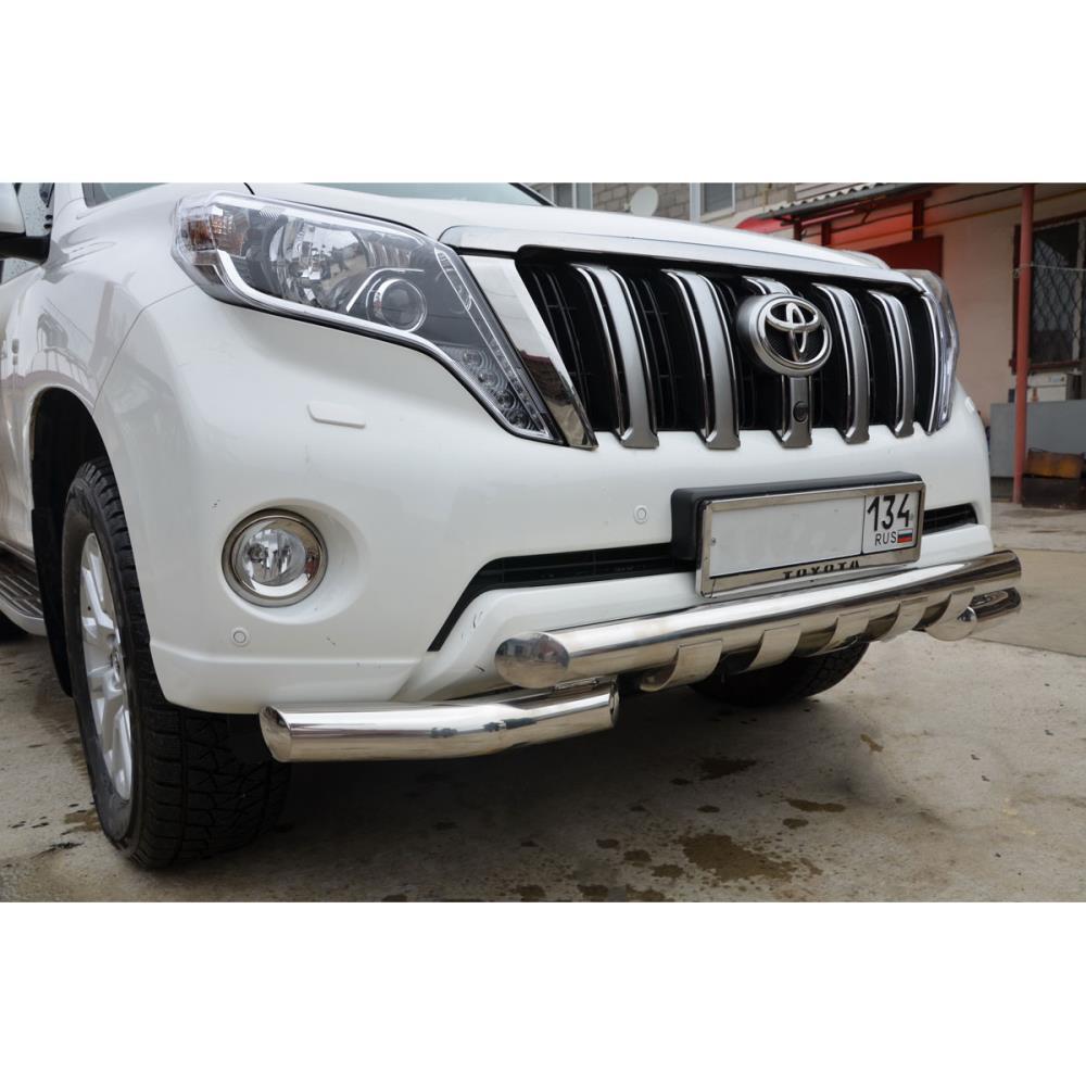 Защита переднего бампера (G) Toyota Land Cruiser Prado 150 2010