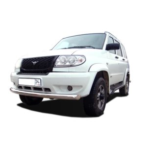 Защита переднего бампера радиус УАЗ Patriot 2005