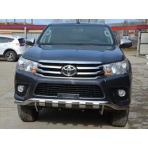 Защита переднего бампера волна (G) Toyota Hilux 2015