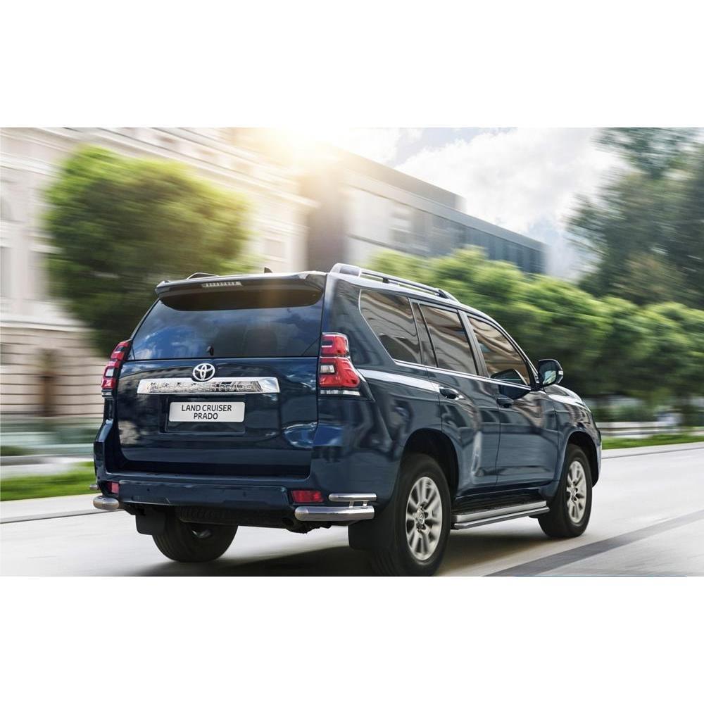 Защита заднего бампера d76+d42 Уголки + комплект крепежа