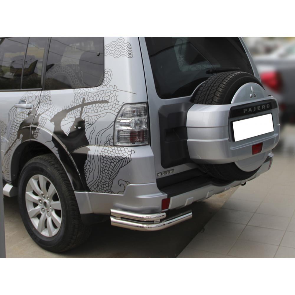 Защита заднего бампера "уголки" d 76+53