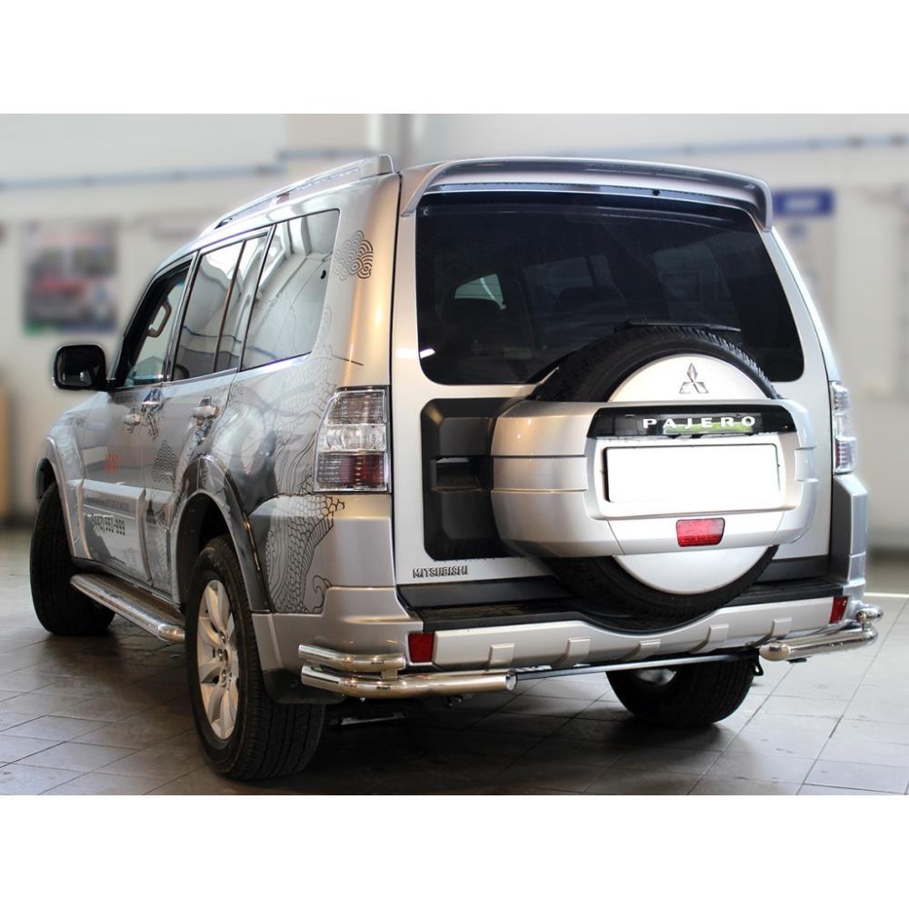 Защита заднего бампера "уголки" d 76+53