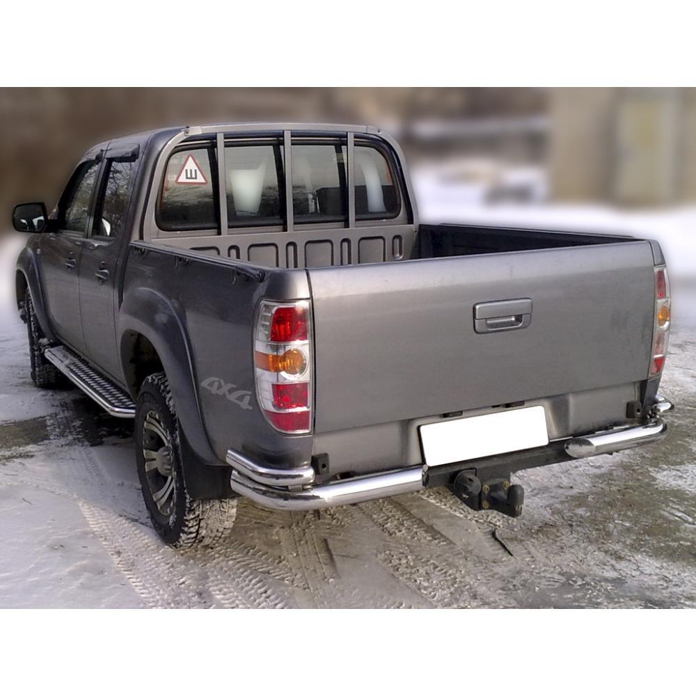 Защита заднего бампера "уголки" d-76+53 (MPL14_4)