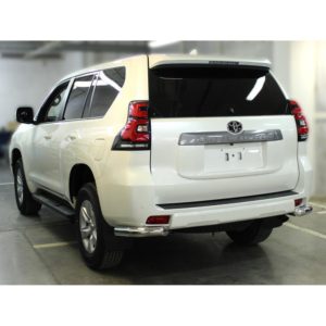 Защита заднего бампера "уголки" d-76 (короткие) Toyota Land Cruiser Prado 150 2013-2017