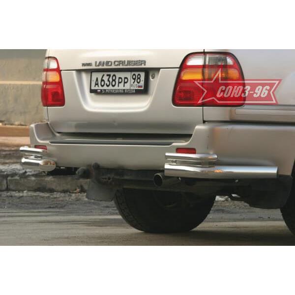 Защита задняя "уголки" d 76 (компл. 2 шт) Toyota Land Cruiser Prado 150