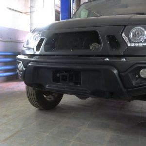 Адаптер с квадратом для дополнительного оборудования (к переднему бамперу ABC.UAZ.FB.01/02/29/31)