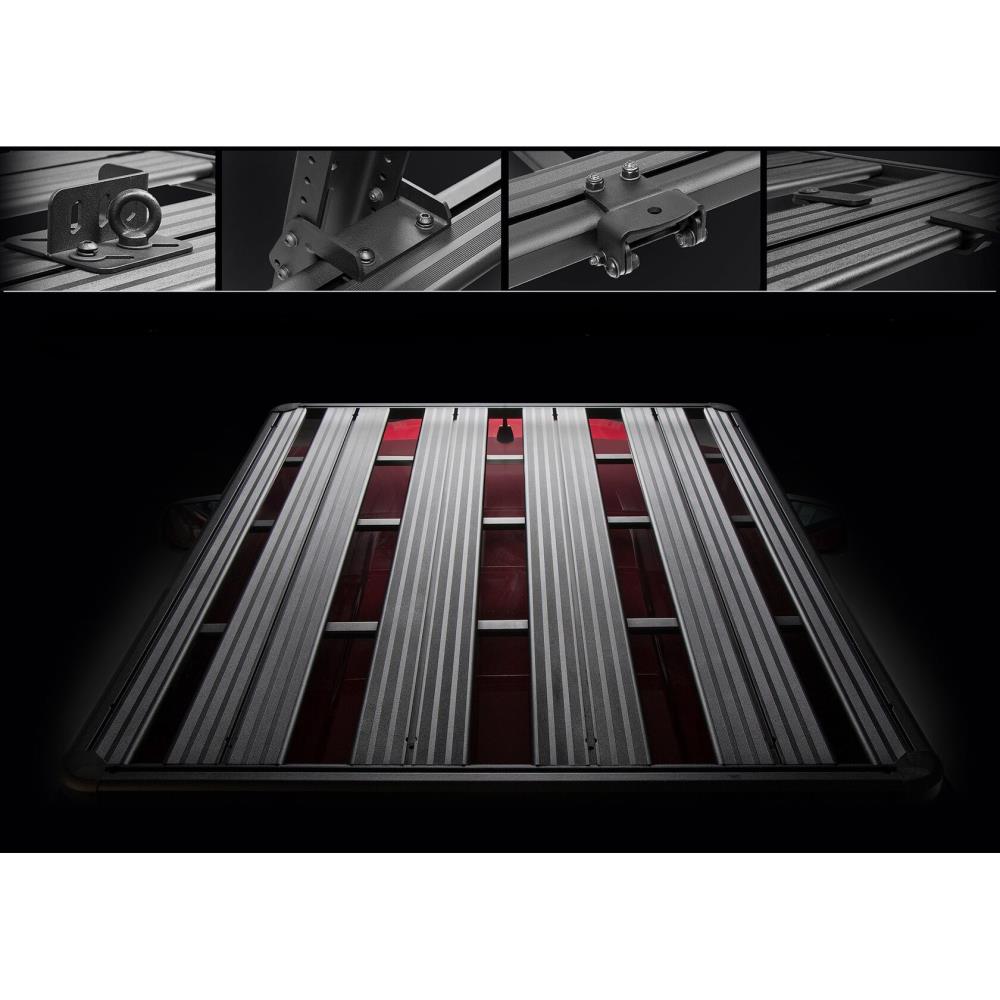 БАГАЖНИК АЛЮМИНИЕВЫЙ (ПЛАТФОРМА С КРЕПЛЕНИЕМ) RIVAL 1955х1270 ДЛЯ TOYOTA LAND CRUISER 200