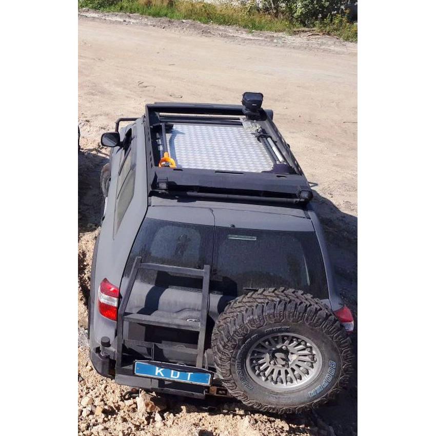 Багажник экспедиционный аэродинамический алюминиевый - Toyota Land Cruiser 200