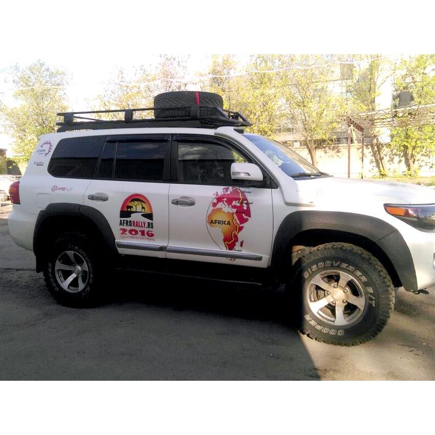 Багажник экспедиционный "Люкс" алюминиевый - Toyota Land Cruiser 200