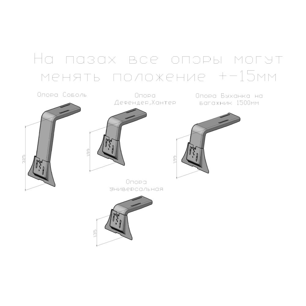 Багажник экспедиционный РИФ 1200х1400 мм для НИВА 5-ти дверная