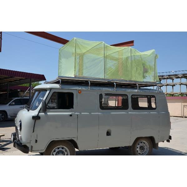 Багажник с настилом с дугами на УАЗ Буханку