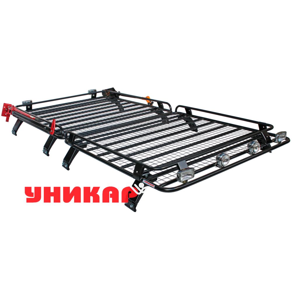 Багажник УАЗ-2206 Санитарка корзина с сеткой на водостоки (комплект из 2 багажников)