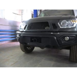 Бампер АВС-Дизайн передний UAZ Патриот/Пикап/Карго 2005- (с оптикой)(под покраску)