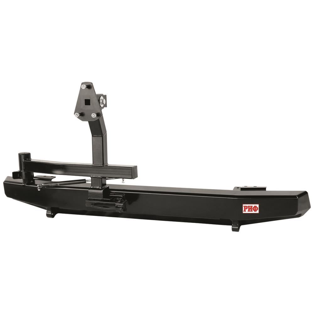 Бампер РИФ силовой задний УАЗ Хантер с калиткой и подсветкой номера