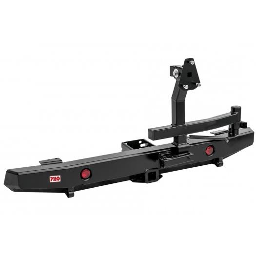 Бампер РИФ силовой задний УАЗ Хантер с квадратом под фаркоп